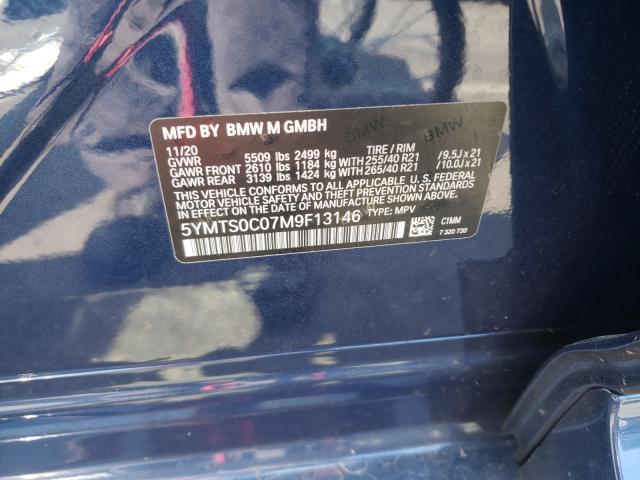 2021 BMW X3 M COMPE 5YMTS0C07M9F13146