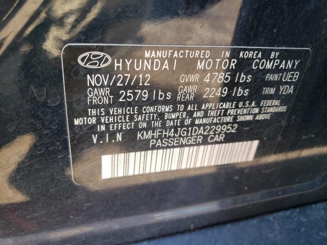2013 HYUNDAI AZERA GLS KMHFH4JG1DA229952