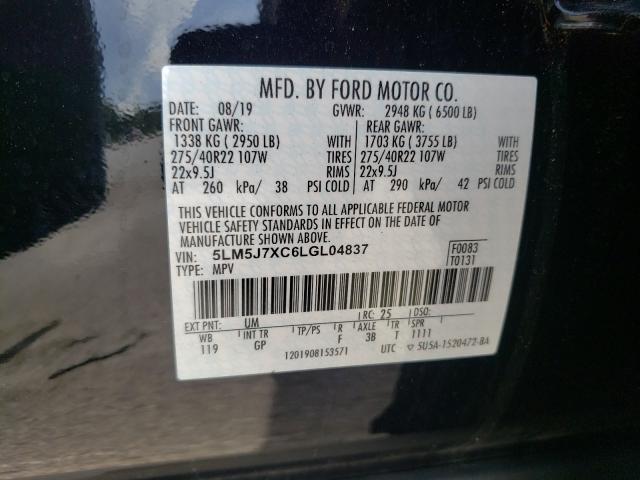 2020 LINCOLN AVIATOR RE 5LM5J7XC6LGL04837