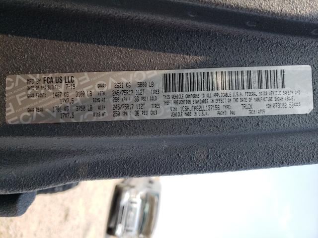 2020 JEEP GLADIATOR 1C6HJTAG2LL137156