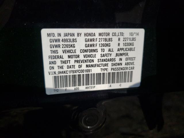 2015 ACURA RLX ADVANC JH4KC1F9XFC001691