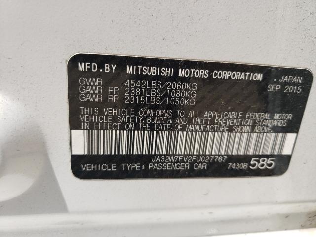 2015 MITSUBISHI LANCER EVO JA32W7FV2FU027767