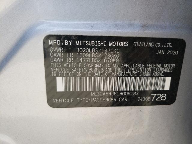 2020 MITSUBISHI MIRAGE ML32A5HJ6LH006183