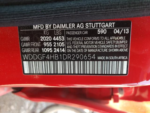 2013 MERCEDES-BENZ C-CLASS WDDGF4HB1DR290654