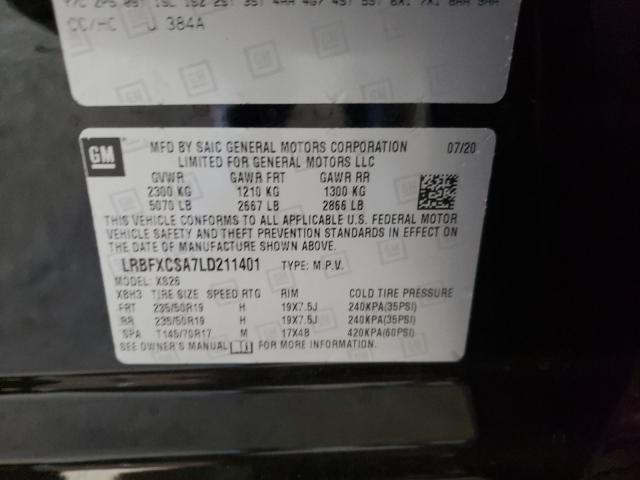 2020 BUICK ENVISION E LRBFXCSA7LD211401