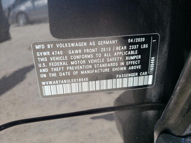 2020 VOLKSWAGEN ARTEON SE WVWAR7AN3LE018545
