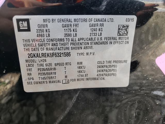 2015 GMC TERRAIN SL 2GKALREK6F6321586