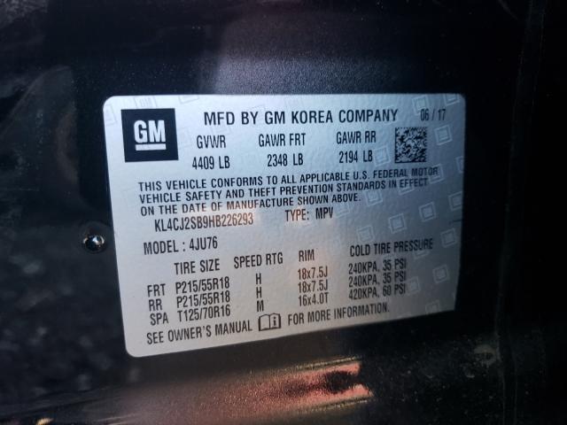 2017 BUICK ENCORE SPO KL4CJ2SB9HB226293