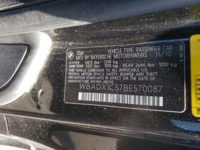 2011 BMW 335 IS WBADX1C57BE570087