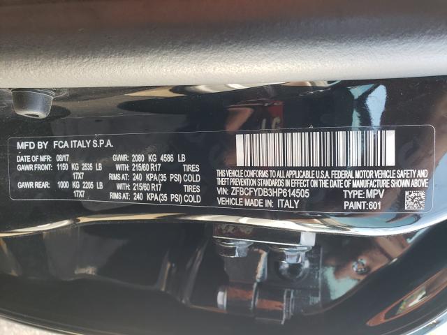 2017 FIAT 500X LOUNG ZFBCFYDB3HP614505