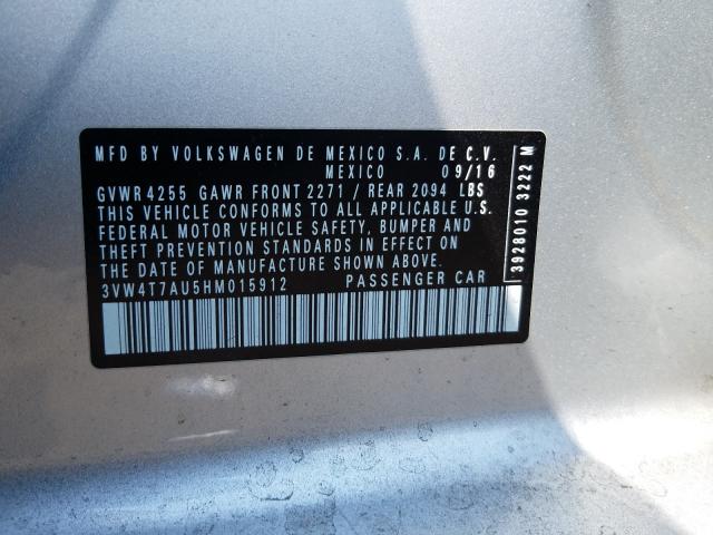 2017 VOLKSWAGEN GTI S 3VW4T7AU5HM015912