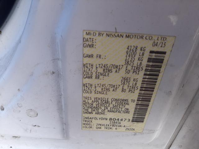 2015 NISSAN NV 2500 1N6AF0LY0FN804473