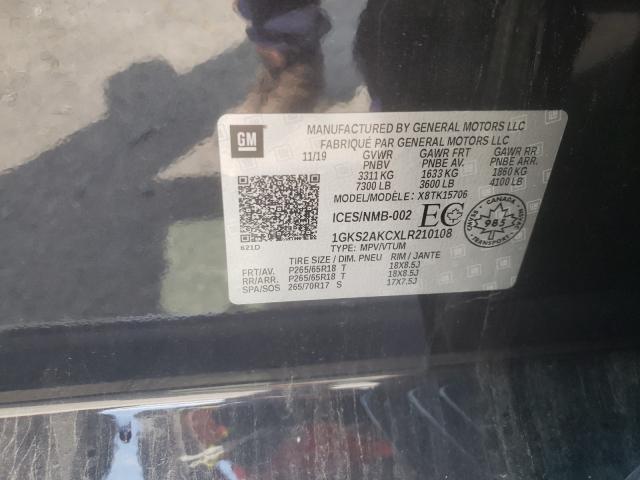 2020 GMC YUKON SLE 1GKS2AKCXLR210108