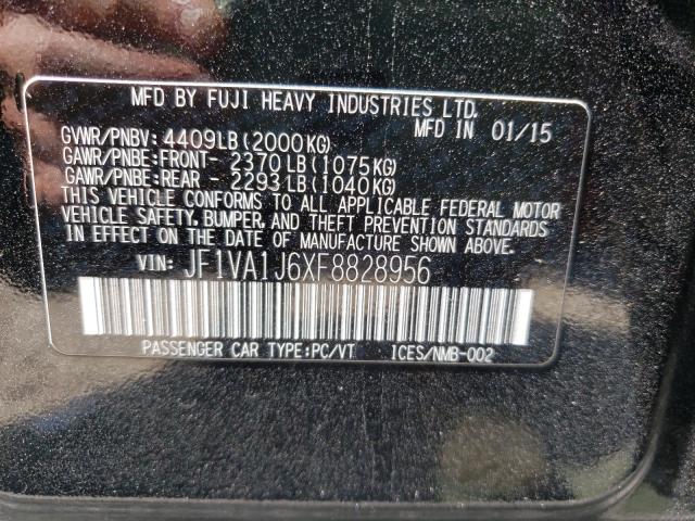 2015 SUBARU WRX LIMITE JF1VA1J6XF8828956