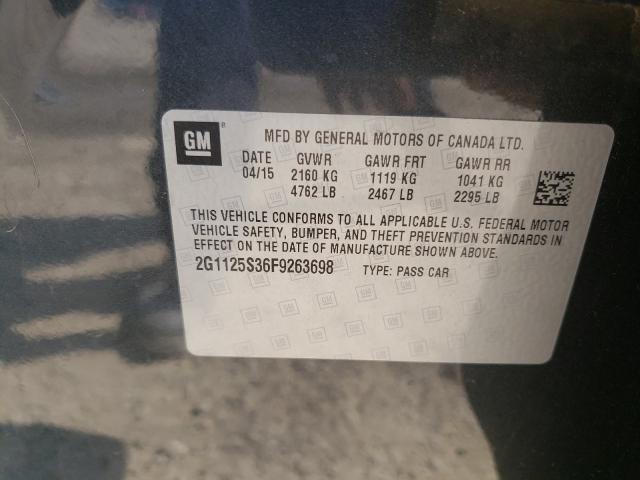 2015 CHEVROLET .S10 2G1125S36F9263698