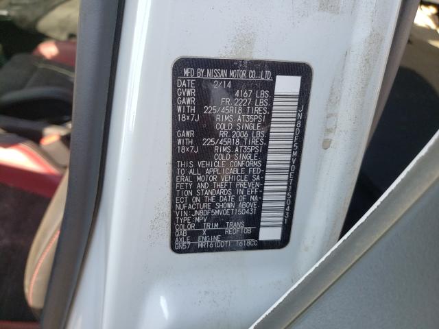 2014 NISSAN JUKE NISMO JN8DF5MV0ET150431