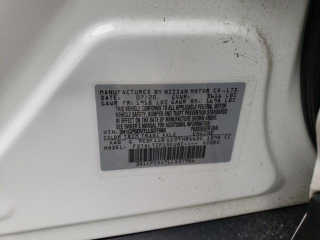 2020 NISSAN KICKS SR 3N1CP5DV7LL537986