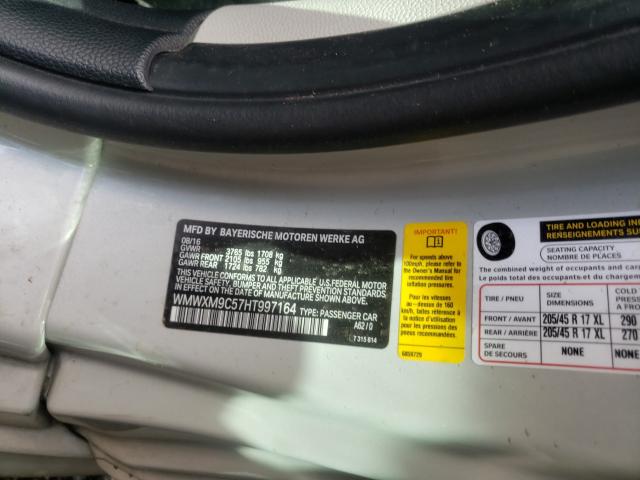 2017 MINI COOPER JOH WMWXM9C57HT997164