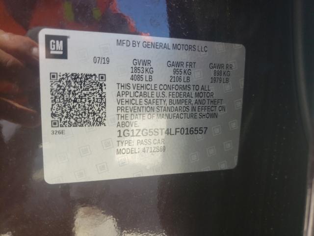 2020 CHEVROLET MALIBU RS 1G1ZG5ST4LF016557