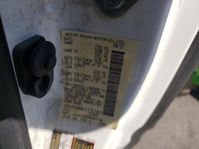 2017 NISSAN FRONTIER 1N6AD0CW0HN773782