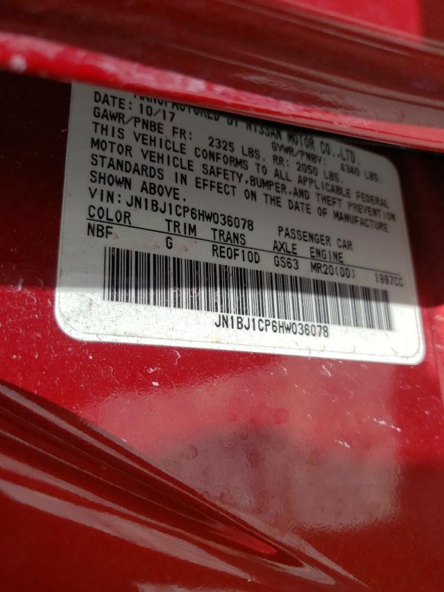 2017 NISSAN UK JN1BJ1CP6HW036078