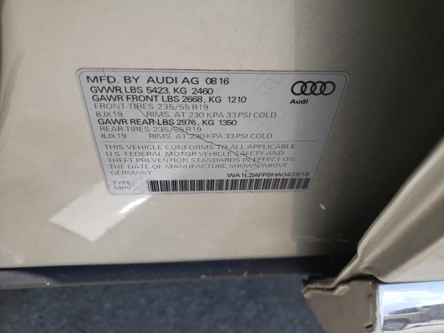 VIN WA1L2AFP8HA042918 2017 Audi Q5, Premium Plus no.10