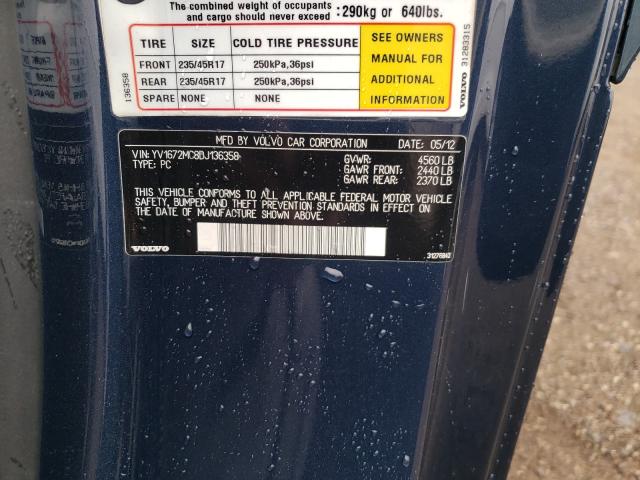 2013 VOLVO C70 T5 YV1672MC8DJ136358