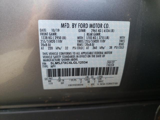 2020 LINCOLN AVIATOR RE 5LM5J7XC6LGL12534