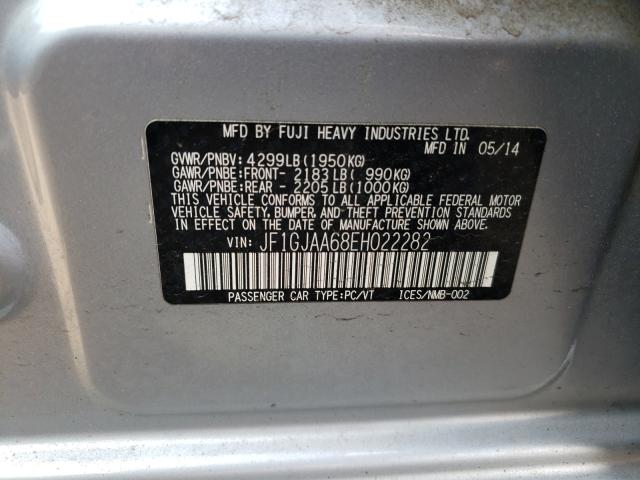 2014 SUBARU IMPREZA SE JF1GJAA68EH022282