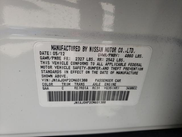 2012 INFINITI EX35 BASE JN1AJ0HP2CM401388