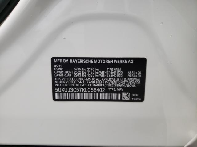 2019 BMW X4 XDRIVE3 5UXUJ3C57KLG56402