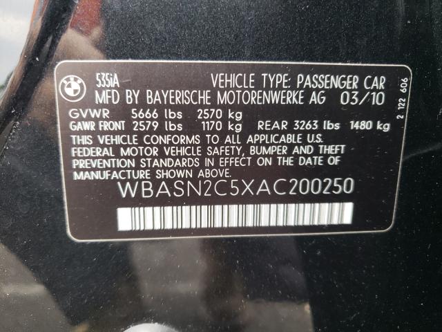 2010 BMW 535 GT WBASN2C5XAC200250
