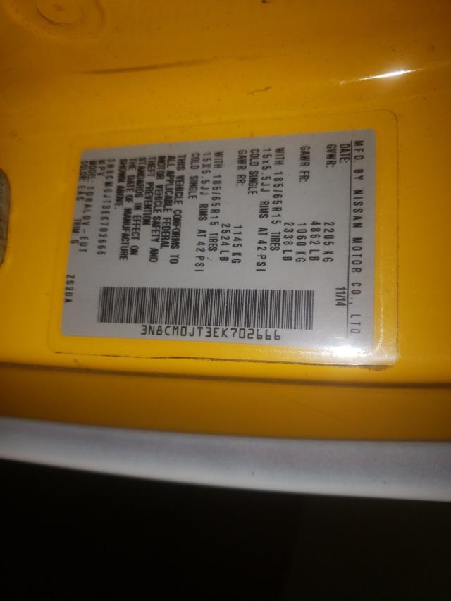 2014 NISSAN NV200 TAXI 3N8CM0JT3EK702666