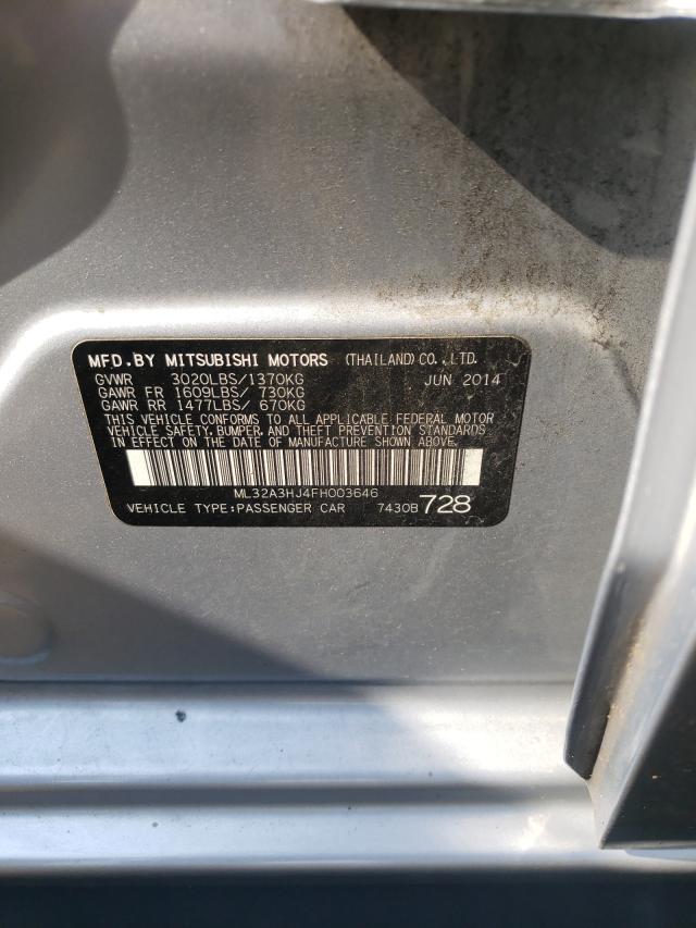 2015 MITSUBISHI MIRAGE DE ML32A3HJ4FH003646