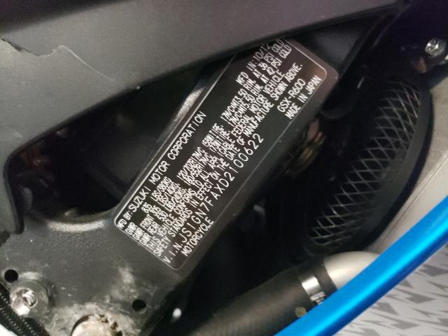 2013 SUZUKI GSX-R600 JS1GN7FAXD2100622