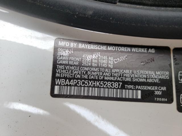 2017 BMW 440XI WBA4P3C5XHK528387