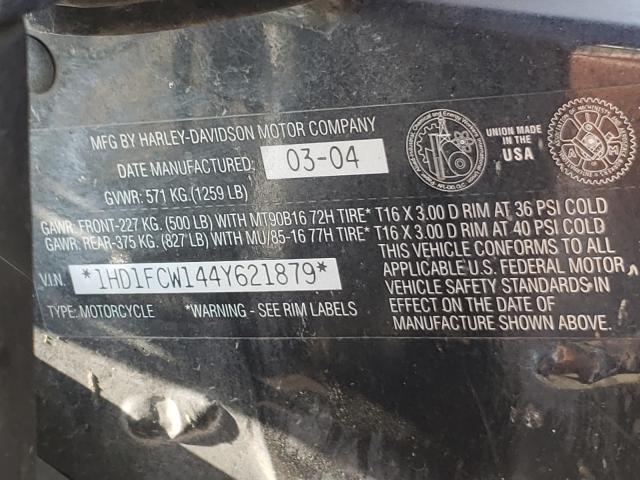 2004 HARLEY-DAVIDSON FLHTCUI 1HD1FCW144Y621879