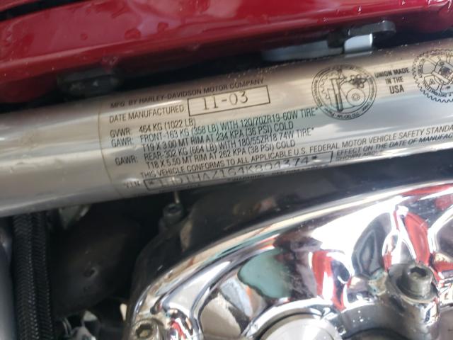 2004 HARLEY-DAVIDSON VRSCA 1HD1HAZ164K804374