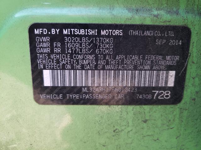 2015 MITSUBISHI MIRAGE DE ML32A3HJ7FH012423