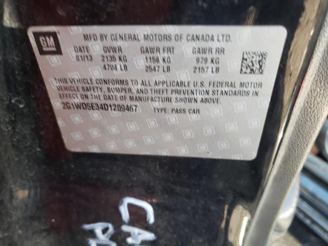 2013 CHEVROLET IMPALA POL 2G1WD5E34D1209467