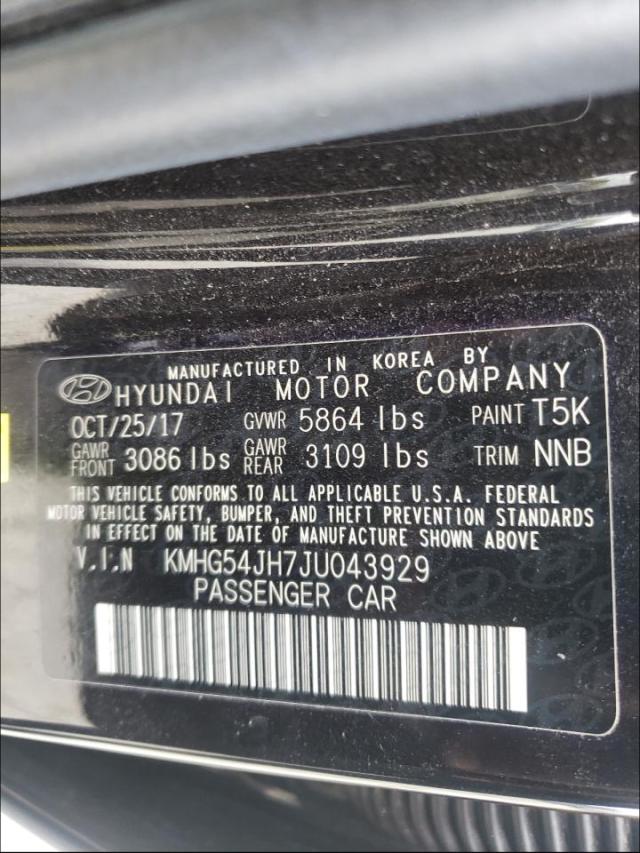 2018 GENESIS G90 ULTIMA KMHG54JH7JU043929