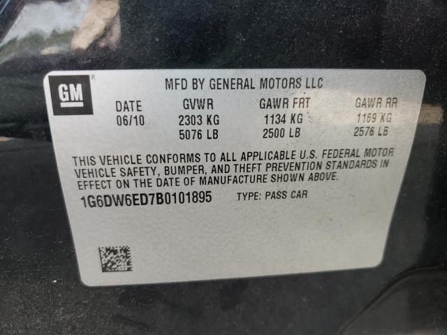 2011 CADILLAC STS LUXURY 1G6DW6ED7B0101895