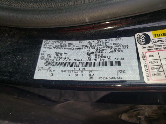 2011 FORD FIESTA SEL 3FADP4CJ6BM101011
