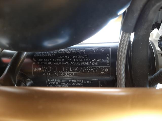 2019 BMW R NINE T WB10J0306KZ698912