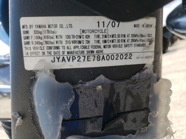 2008 YAMAHA XV1900 CU JYAVP27E78A002022