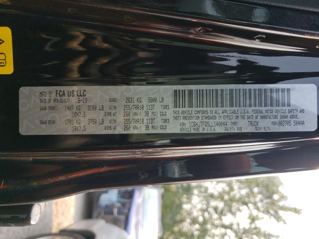 2020 JEEP GLADIATOR 1C6HJTFG5LL140044