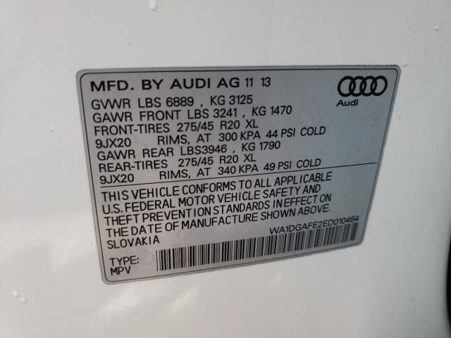 2014 AUDI Q7 PRESTIG WA1DGAFE2ED010464