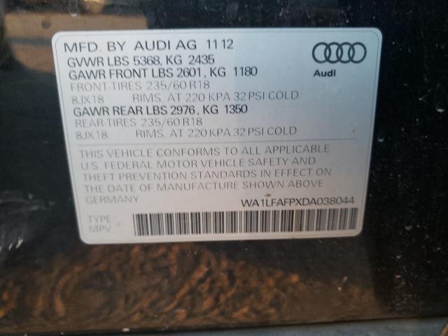 VIN WA1LFAFPXDA038044 2013 Audi Q5, Premium Plus no.10