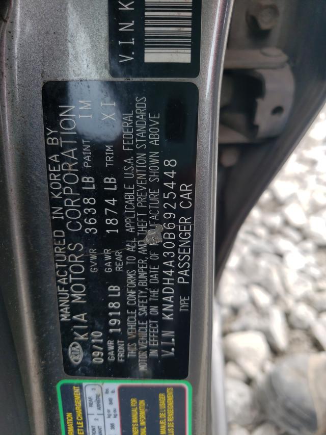 2011 KIA RIO BASE KNADH4A30B6925448