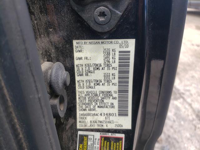 2010 NISSAN FRONTIER K 1N6AD0CU4AC434801